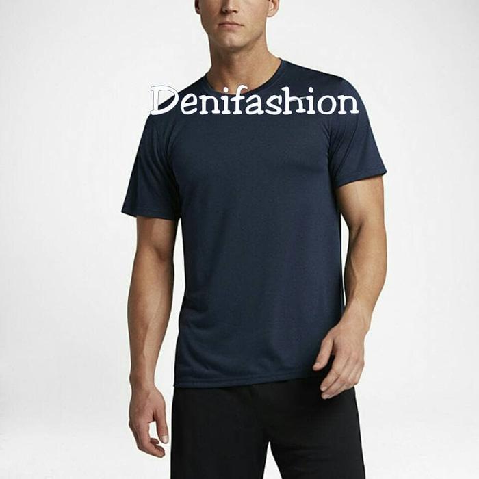 ASLI!!! KAOS NIKE POLOS NAVY/BIRU TUA TIDAK ADA TAG KUALITAS 100% ORIGINAL - EURdBu