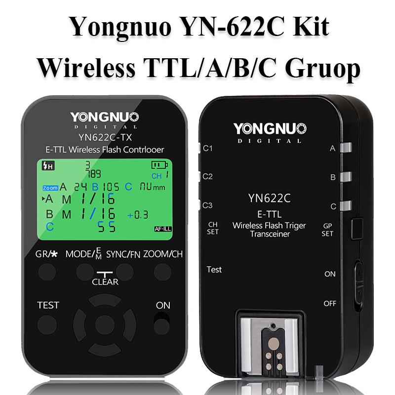 Yongnuo YN-622C Kit TTL Nirkabel HSS Pemicu Flash untuk Canon 1200D 1100D 1000D 800D 750D 650D 600D 550D 500D 5D II