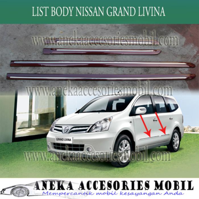 List Body/Side Body Molding Chrome Mobil Nissan Grand Livina