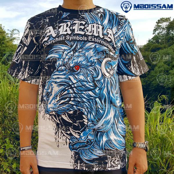 Kaos Suporter Arema - Kaos Aremania - Biru