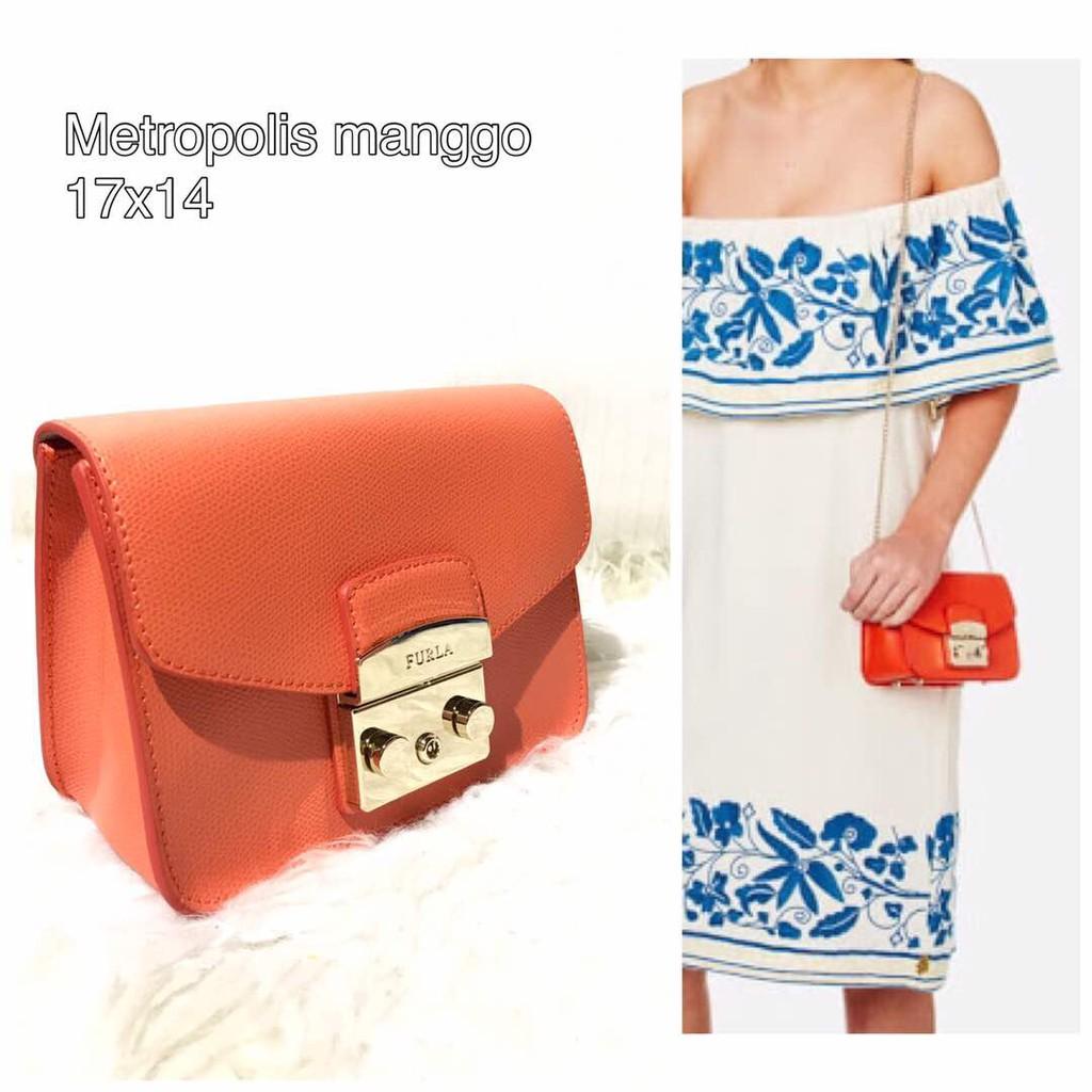 Jual Tas FURLA Authentic Crossbody Metropolis Manggo