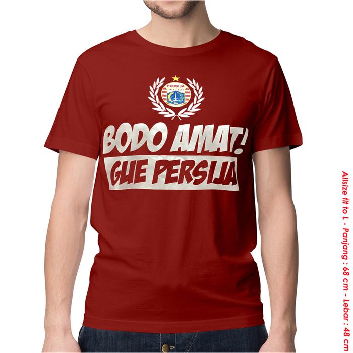 KAOS BAJU DISTRO BOLA INDONESIA - PERSIJA BODO AMAT RED
