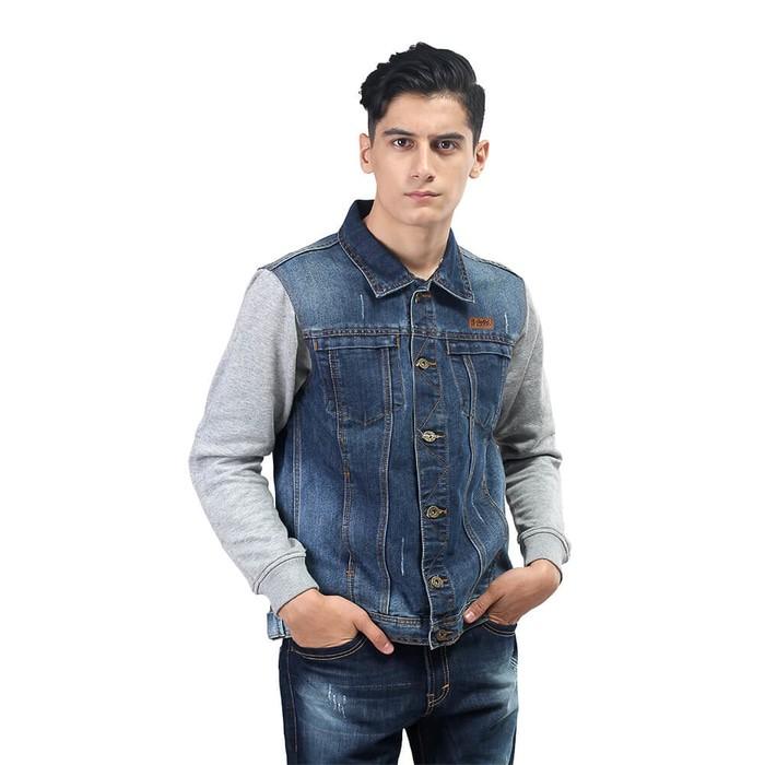 Promo Jaket Jeans Pria Distro - Levis Cowok Denim Murah - Best Sealer Fic Fashion