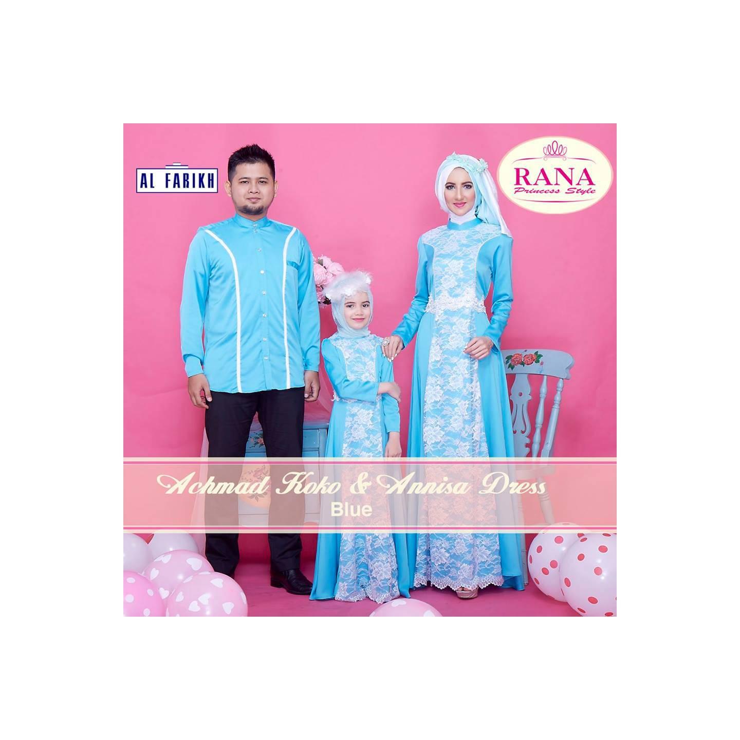 Rana Annisa Dress/Gamis Pesta/Baju Muslim Couple