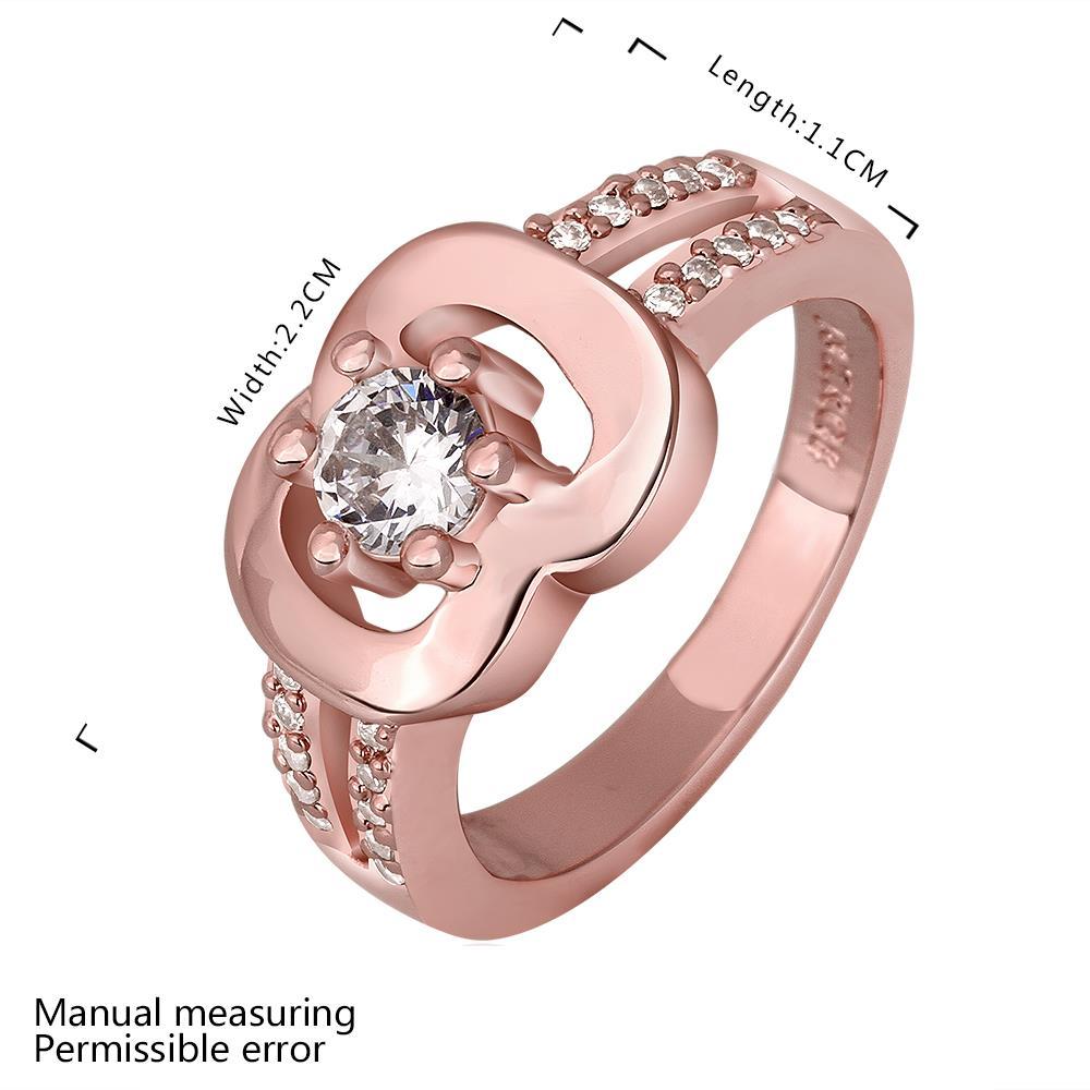 Perlindungan lingkungan naik cincin Chanel emas modis R584 LKN18KRGPR585