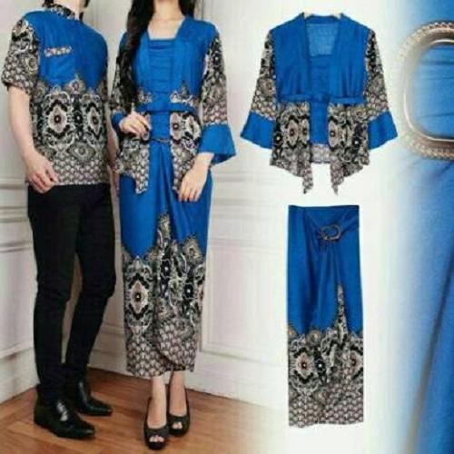 Jakarta Couple - Kemeja Couple Batik Mustafa / Maxi Couple / Couple Batik Murah