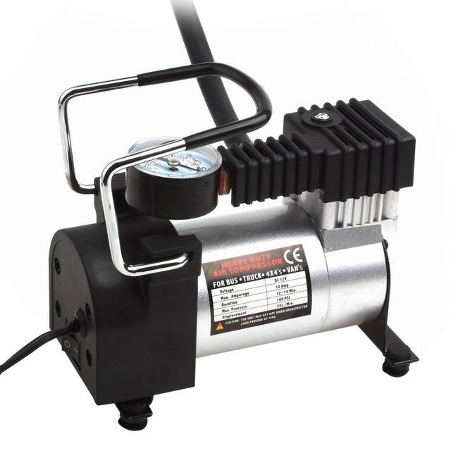 Pompa Angin Mini Heavy Duty Compressor 100 PSI Ban Mobil