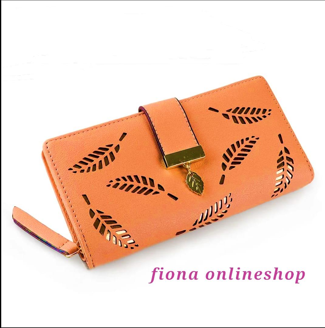 Dompet Import Leaf Wallet Wanita / Dompet Panjang Wanita