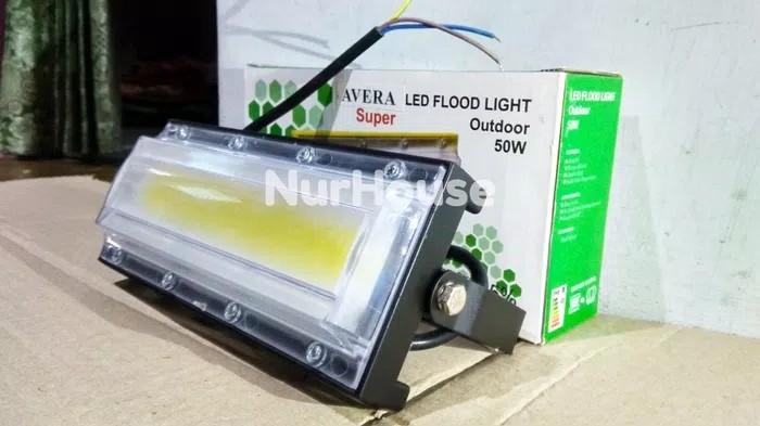 Lampu sorot taman flood light led 50 watt cob avera