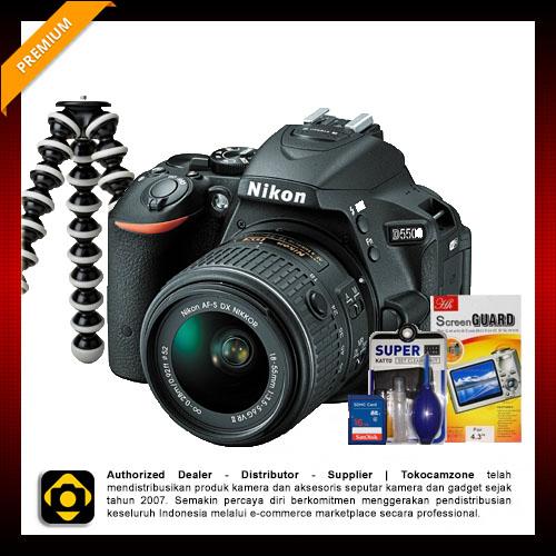 Nikon D5500 Kit with AF-P DX Nikkor 18-55mm F/3.5-5.6G VR - Paket Supernova
