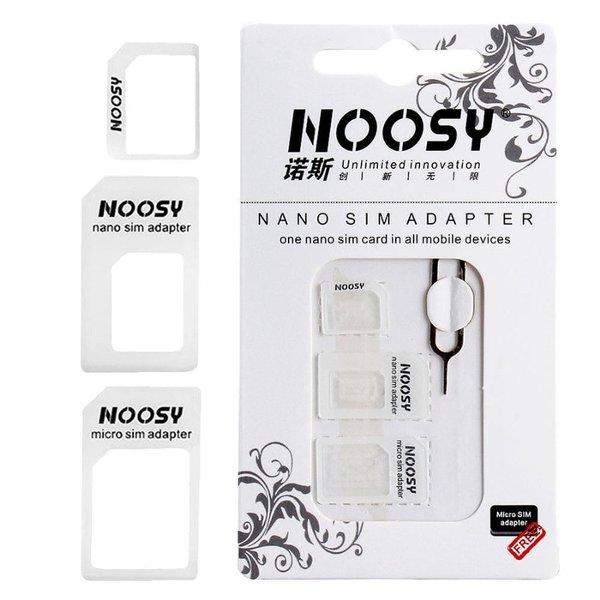 Noosy Sim Card Adapter Nano Micro Mini Sim Injector 4 In 1 Ejector Xiaomi Samsung Iphone X Oppo Vivo