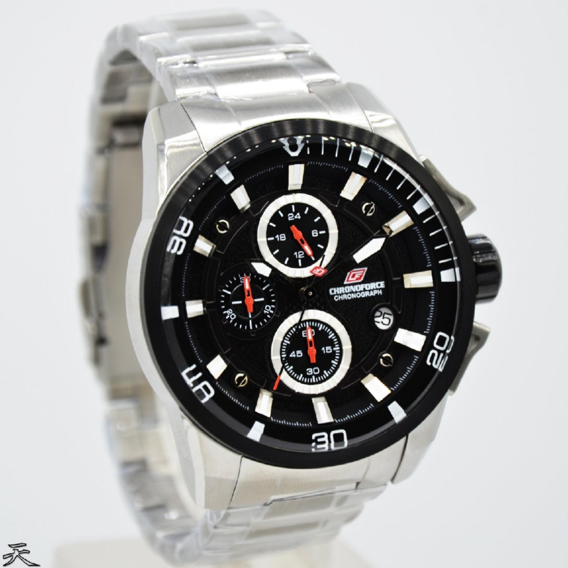 Jual Jam Tangan Pria CHRONOFORCE line Harga Murah Chronoforce 5303M Jam Tangan Pria Cowok Stainless Steel