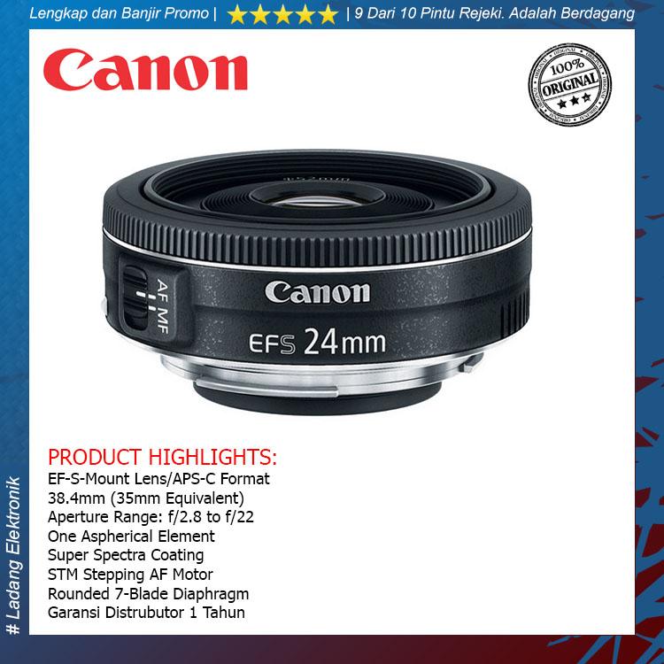 Canon EF-S 24mm f/2.8 STM Lensa Kamera