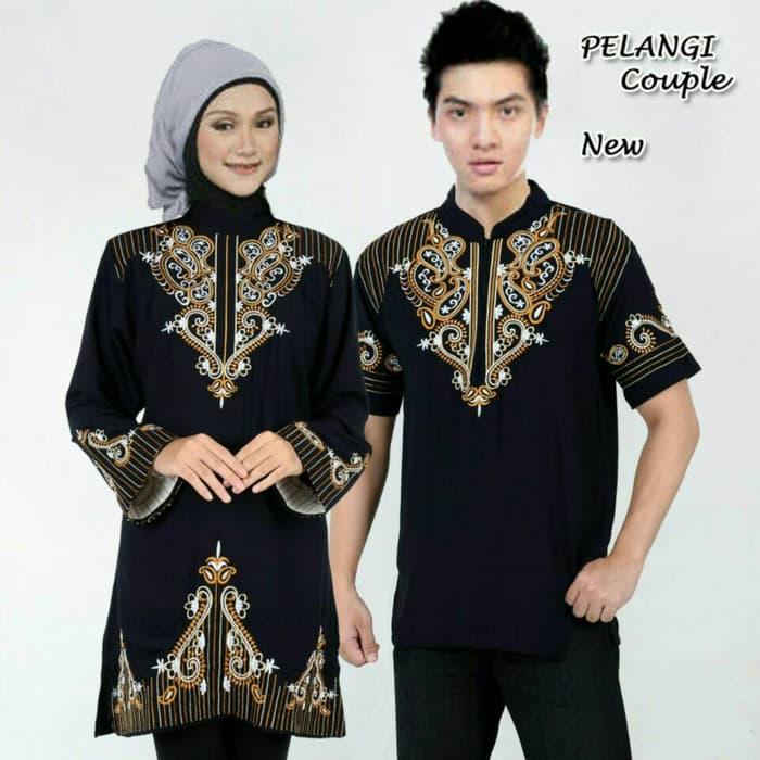Couple Batik Embroidery Pelangi