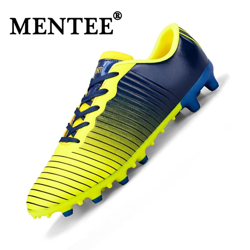 Mentee Ukuran 30-45 Bernapas Pria dan Wanita Sepatu Sepak Bola Duri Panjang Anti-Slip Sepatu Latihan Sepak Bola Anak Laki-laki dan Perempuan Sepatu Sepak Bola