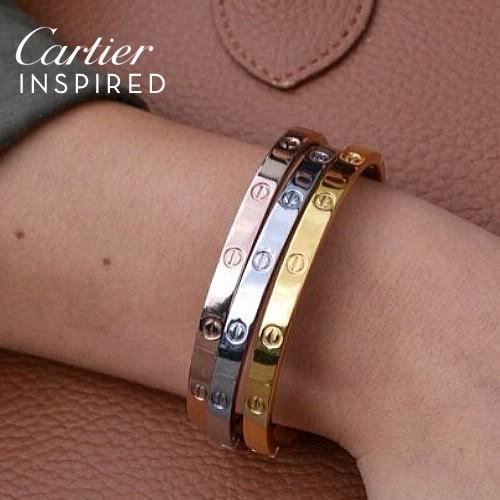 Gelang Fashion Cartier Inspired Bangles Harga 3Pcs JLR007