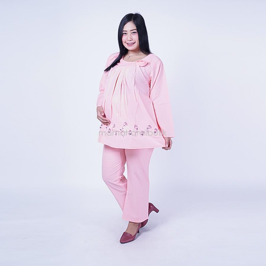 Ning Ayu Setelan Hamil PP Korsase Rose - STJ 77 / Baju Hamil untuk kerja Lengan Panjang / Baju Hamil Seksi / Baju Hamil Gamis / Baju Menyusui Modis / Baju menyusui Murah / Baju Menyusui Terbaru / Baju Menyusui Keren