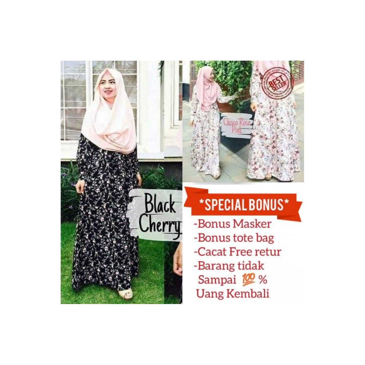 SPESIAL gamis katun jepang syari