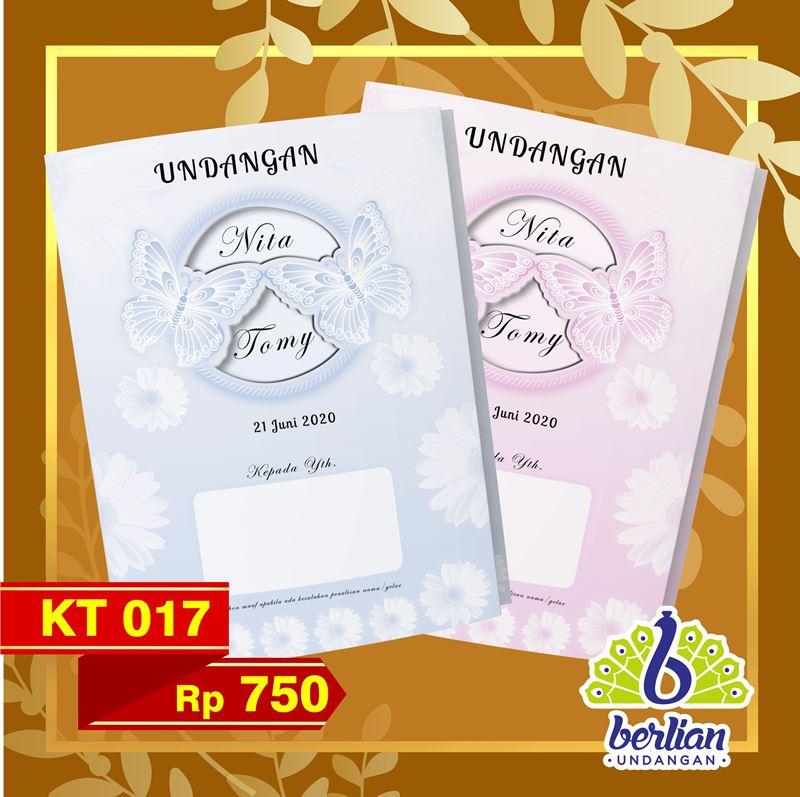 Blangko Kartu Undangan Pernikahan Murah Series KT 017 Embos Foil