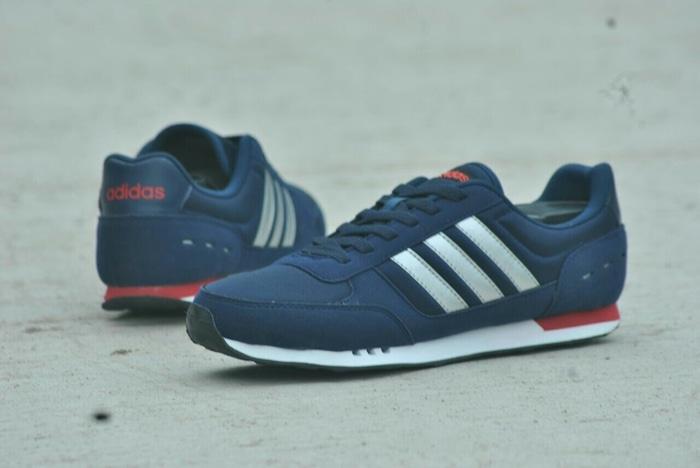 SEPATU ADIDAS NEO CITY RACER ORIGINAL NAVY METALIK - ADIDAS CITY RACER - r2KBNr