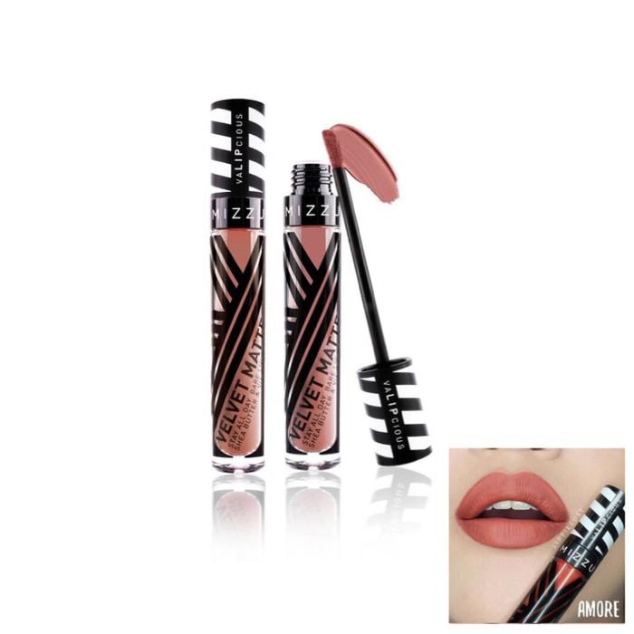 MIZZU LIPSTICK VALIPCIOUS VELVET MATTE AMORE - LIPSTIK NUDE COKLAT -