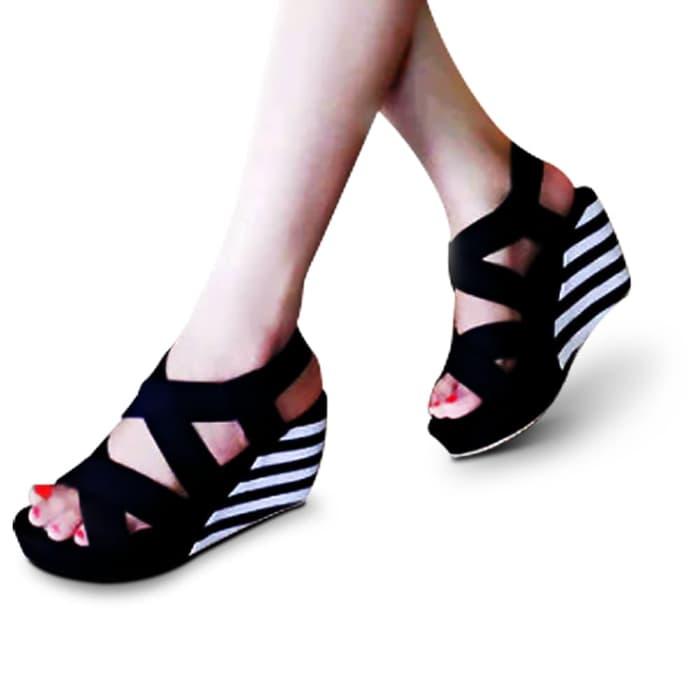 BRYAN'S SHOES - PROMO MURAH FLASH SALE SEPATU WANITA KARET ZERBA WEDGES BELANG