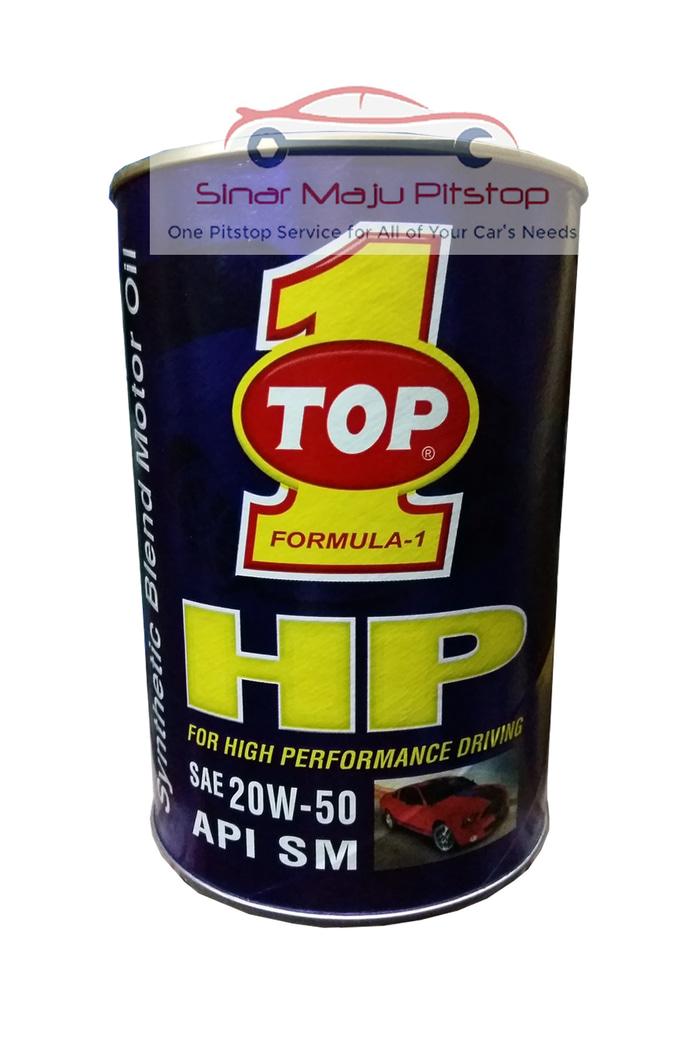 Top One Synthetic HP Oil SAE 20W-50 - Oli Mobil Bensin 1L Original USA
