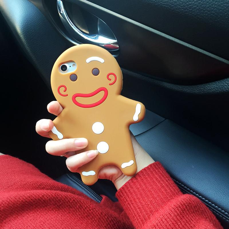OPPO Gingerbread Manusia Hari Natal Selubung Lunak Silikon Bungkus Penuh Anti Jatuh