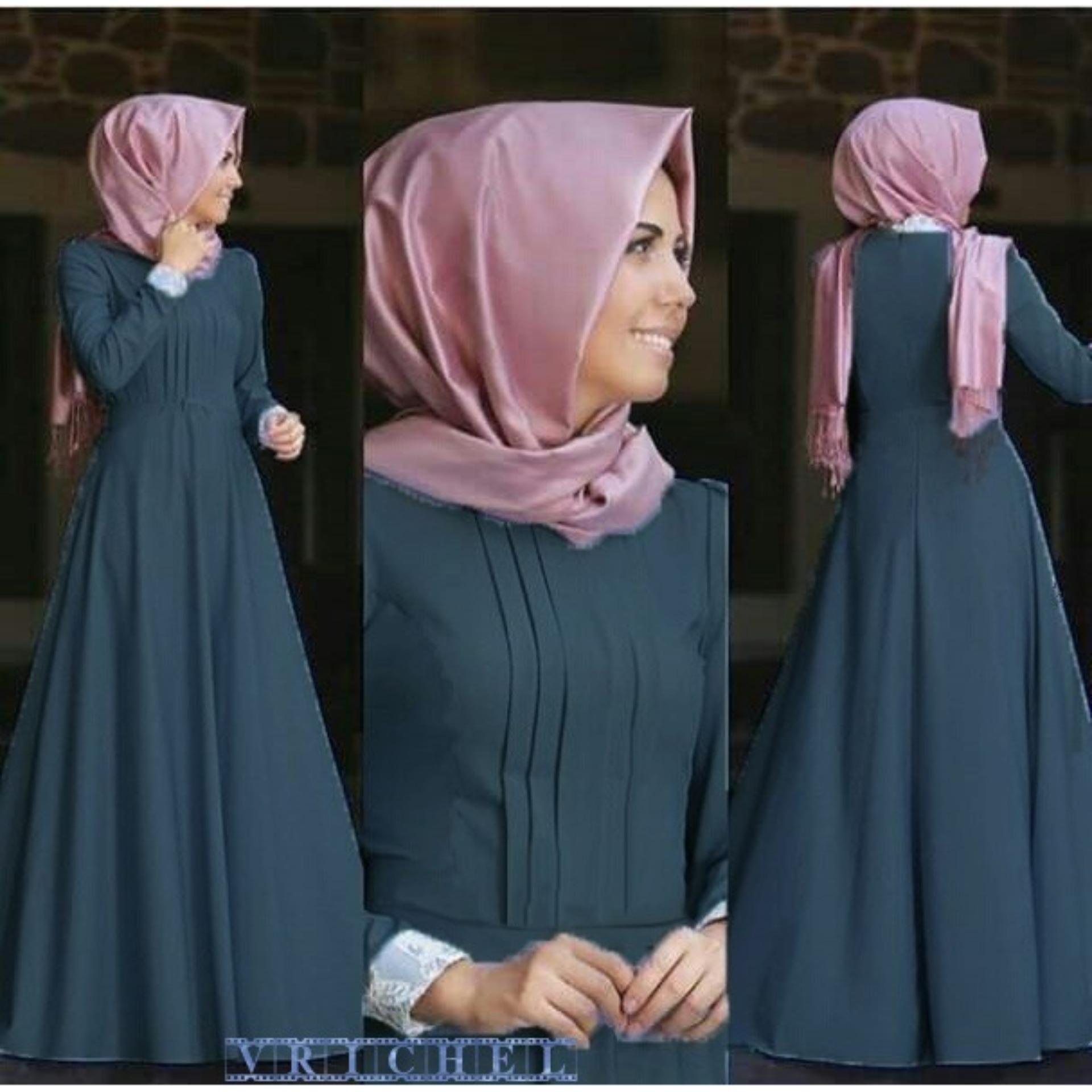 Vrichel Collection - Maxi Dress / Gamis / Dress / Maxi Dress Wanita Rossi (Best Seller)