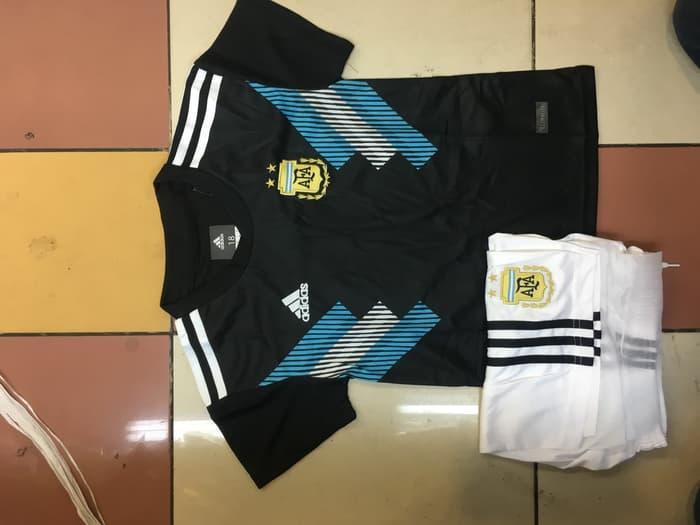 JERSEY ANAK / KIDS / GRADE A / ARGENTINA AWAY PIALA DUNIA 2018 / Baju Bola