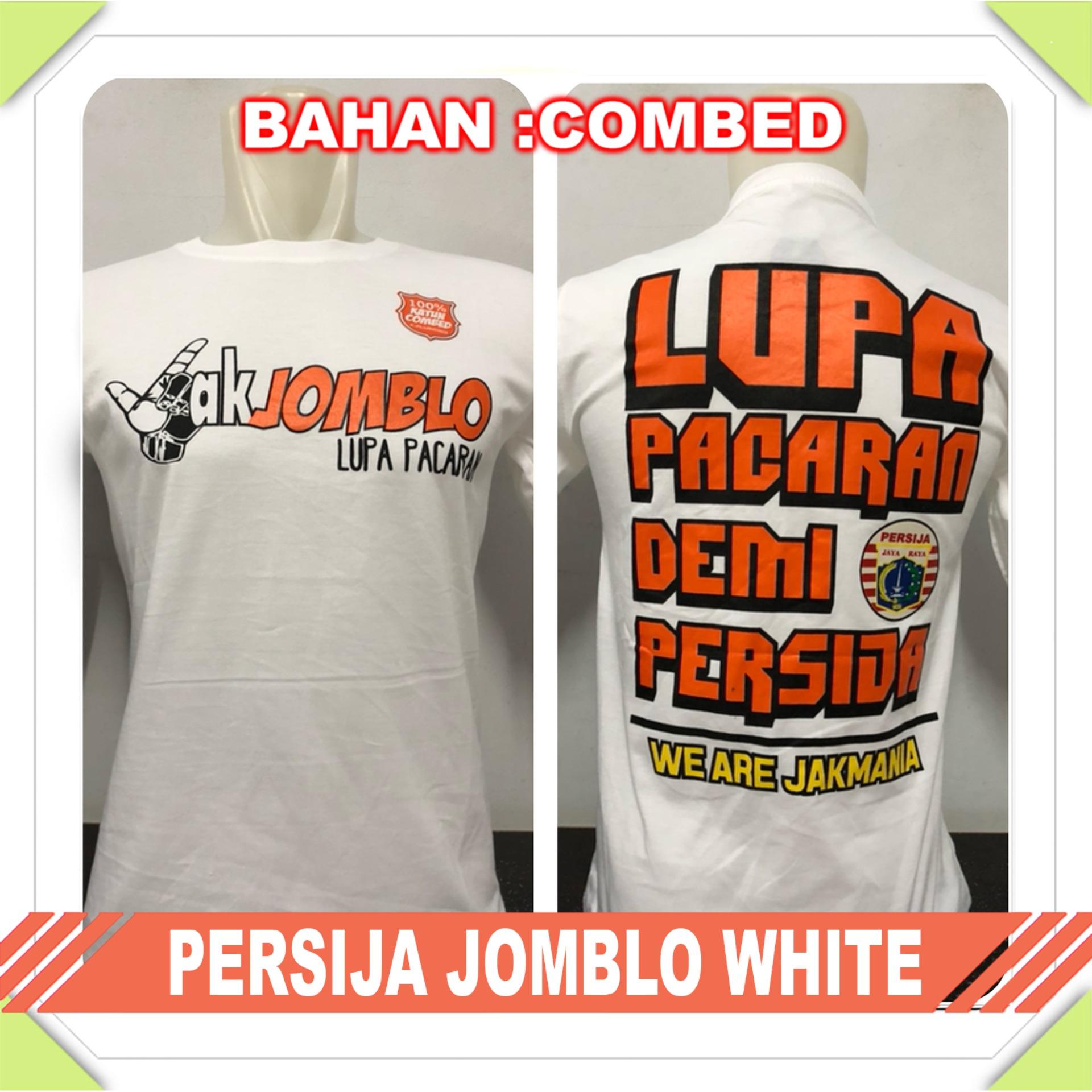 Anime ID - Kaos T-Shirt Distro / kaos Pria / Tshirt Pria / Distro Pria / Baju Pria Persija Jomblo - Putih