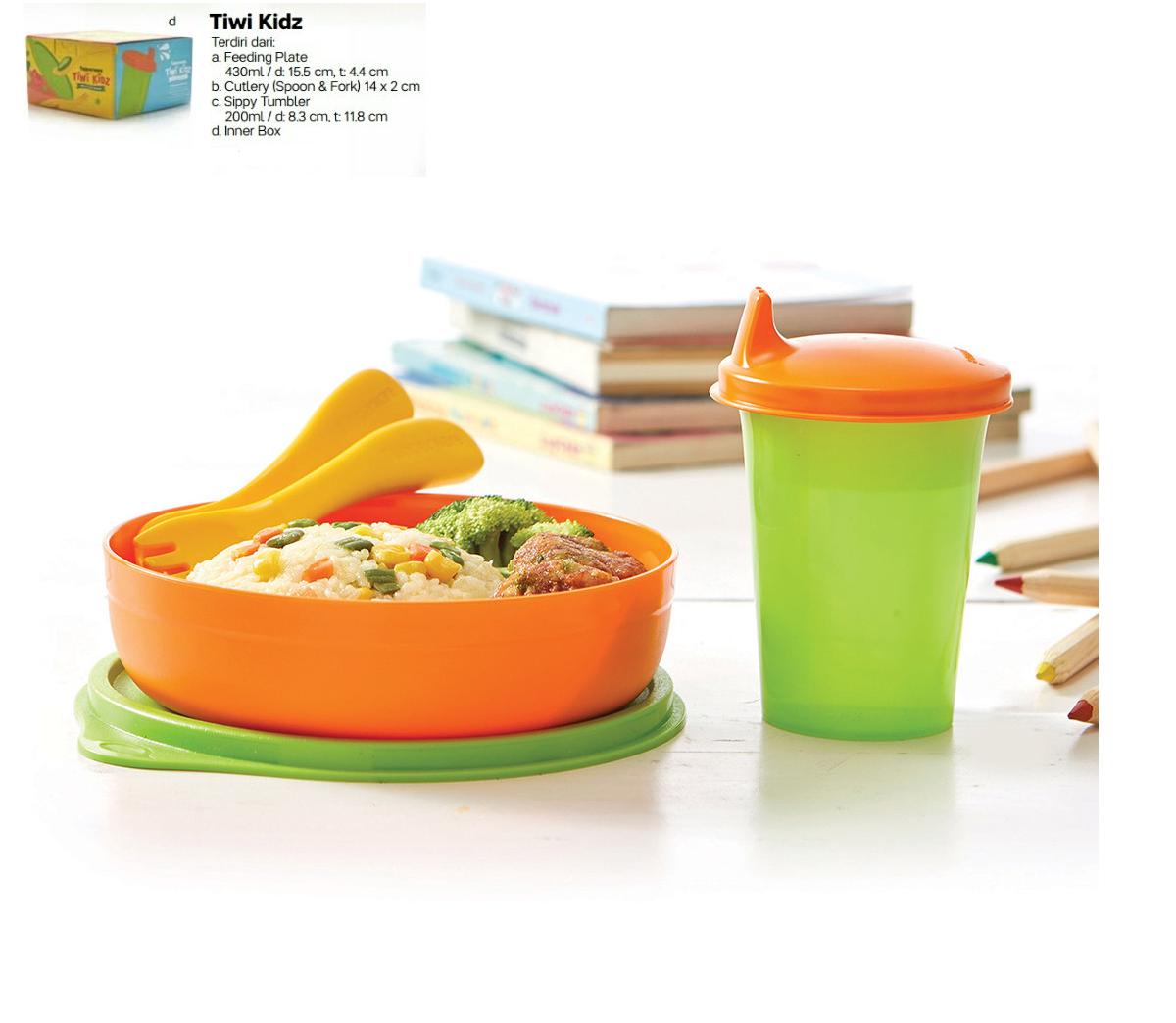 Tupperware Tiwi kids set - alat makan set untuk bayi