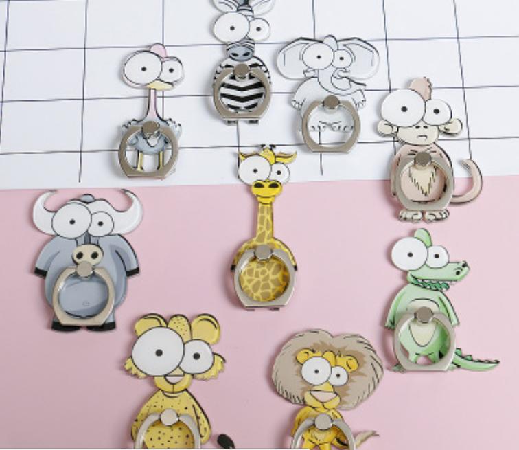 Iring Ring Holder Handphone Karakter HP Cartoon Zoo QX11