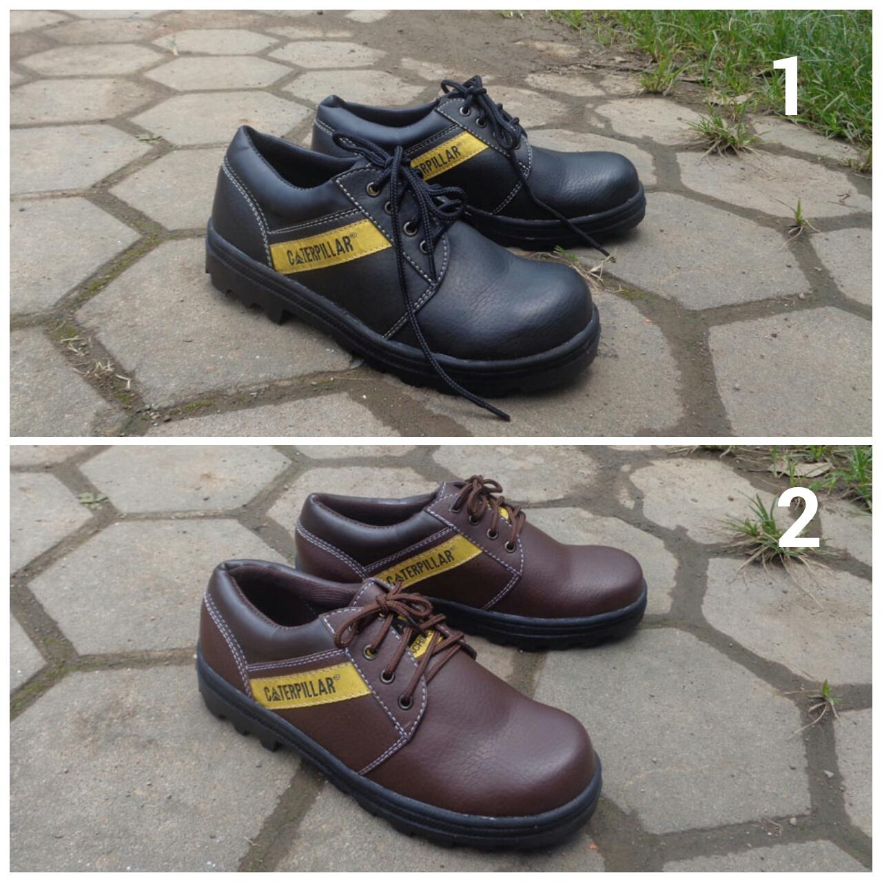 Bestseller Sepatu Caterpillar Safety Pendek Kalio Bahan Licin Paling Laku