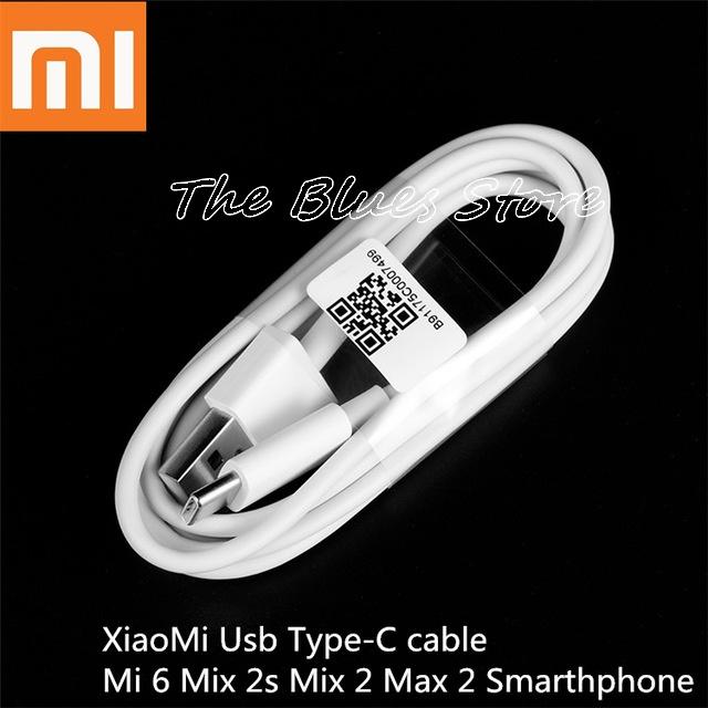 Xiaomi Kabel Data Type C 2A For Mi6 Mix2 Mix2s Max2 Support Fast Charging Original - White