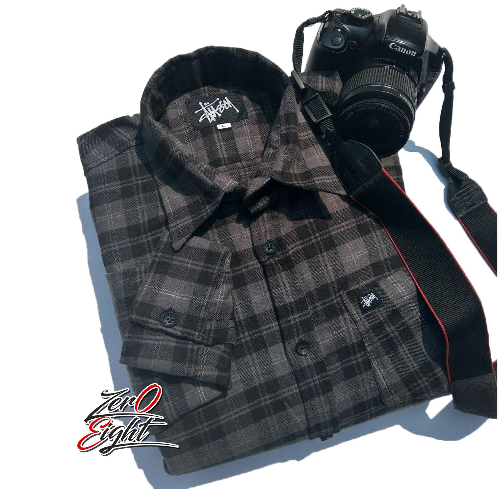 HT.BIG SIZE !! KEMEJA Bahan Flanel Size XXL-XXXL