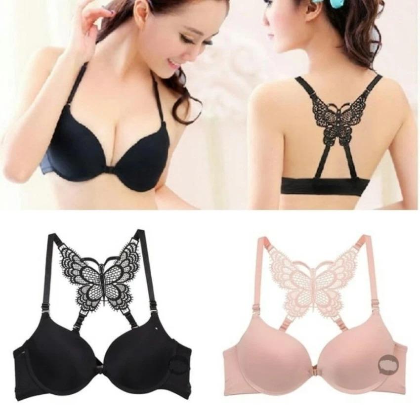 Dahlia fasion shop - BRA 3018 KUPU BUKAAN DEPAN BUSA TIPIS ADA KAWAT SEXY CAGED PESTA