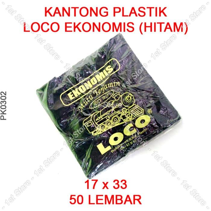 Harga Spesial!! Kantong Plastik Loco Ekonomis Hitam 17 X 33 Tas Kresek 17X33 Jinjing - ready stock
