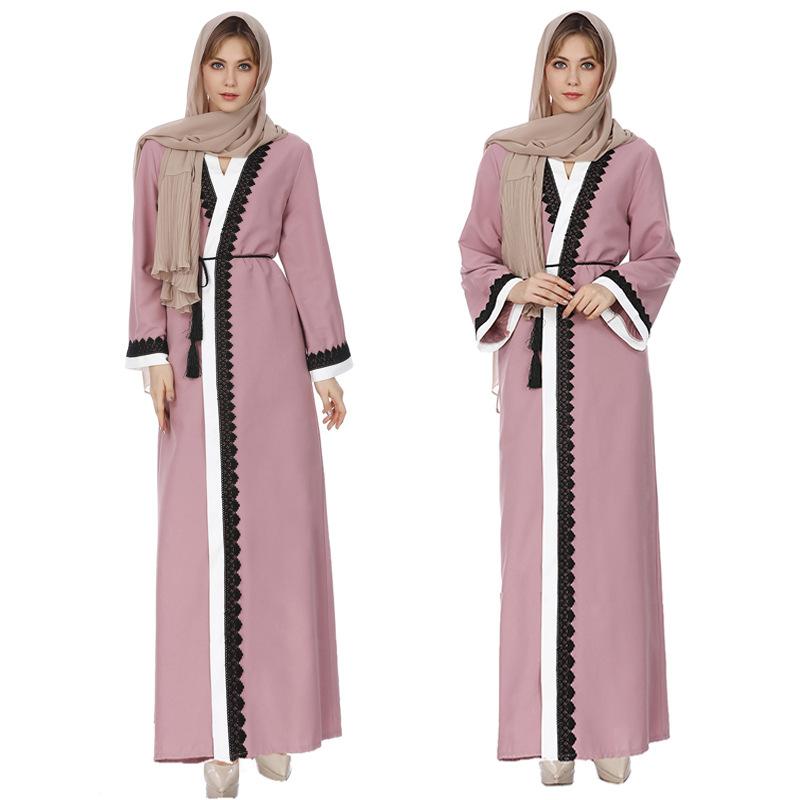 Musim Semi Musim Panas Ledakan Model Wanita Timur Tengah Gamis Muslim Baju Longgar Wanita
