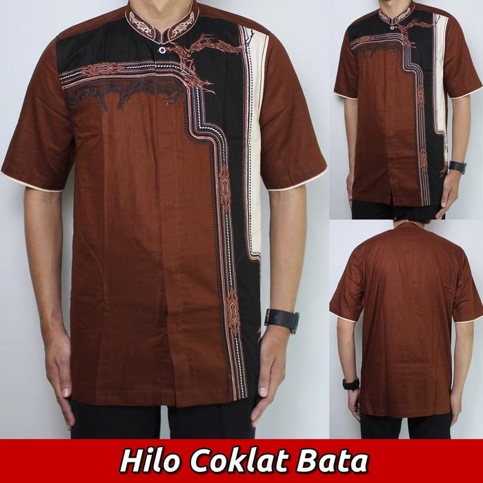 Baju Koko Pria, Busana Muslim Dewasa Lengan Pendek Me.25