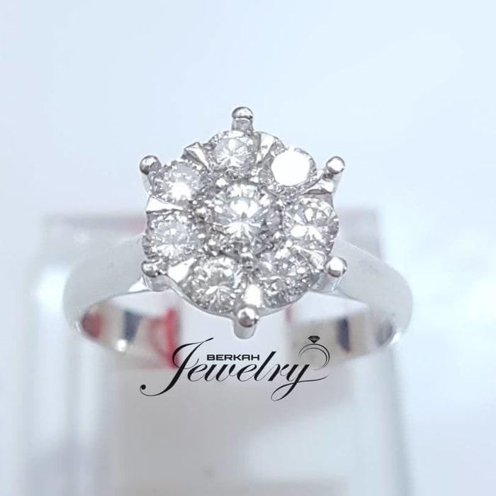 Cincin EMAS BERLIAN Giwang Gelang Anting Liontin NATURAL DIAMOND ASLI