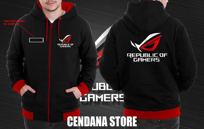 DISKON JAKET SWEATER ASUS ROG FREE NAMA TERMURAH