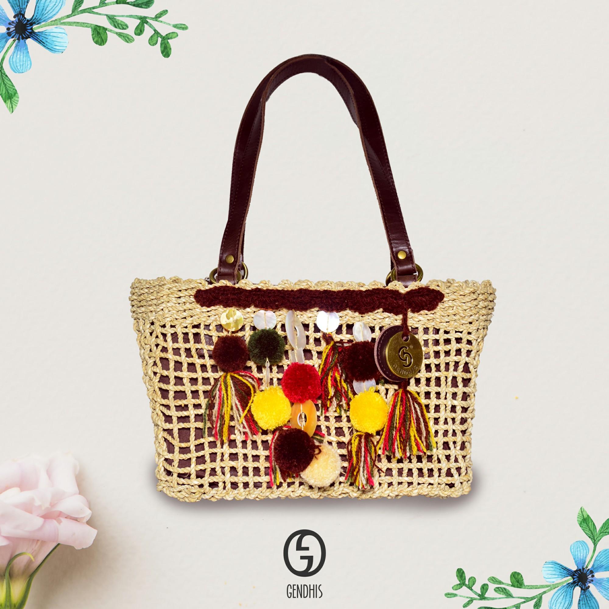 New Arival Watanda mix GENDHIS original Tote Bag Tas Anyam Jogja