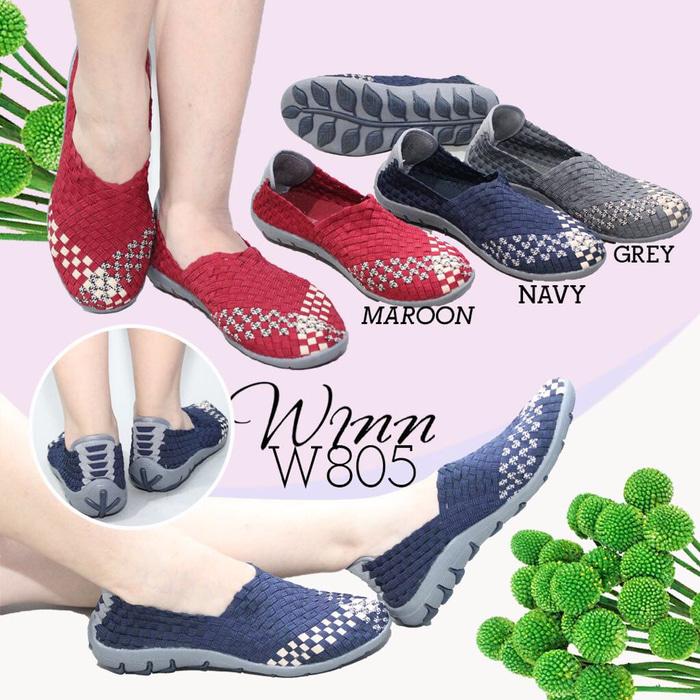 Winn W805 Sepatu Anyaman Rajut Wanita ORI ETNIC CULTURE