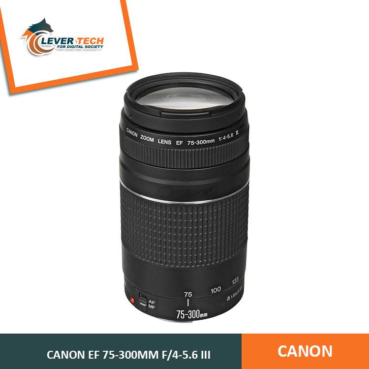 Canon EF 75-300mm f/4-5.6 III - Hitam