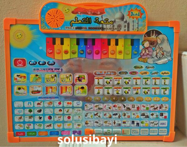 Mainan Edukasi Ipad Papan tulis playpad muslim 3bhs