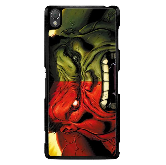 Red Hulk Vs Green Hulk F0212 Sony Xperia Z3 Custom Hard Case