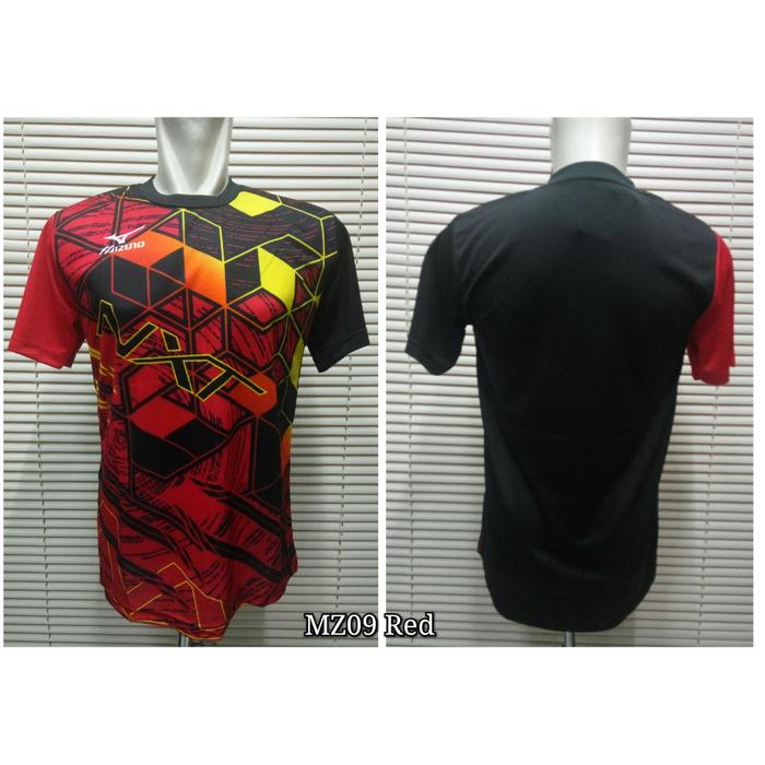 ASLI!!! Baju Olahraga Voli / Volley Mizuno MZ09 Red - Yw8m3L