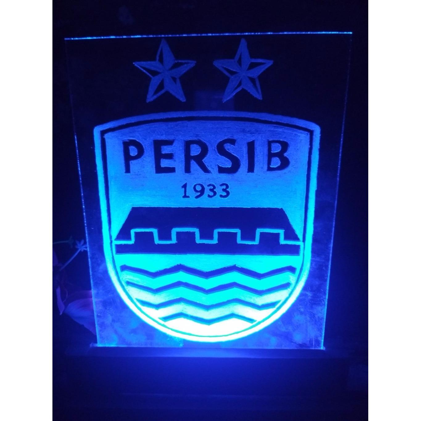 KevinArt Lampu tidur hias meja tumblr LED unik custom kado pernikahan ulang tahun wisuda hiasan dinding PERSIB BANDUNG