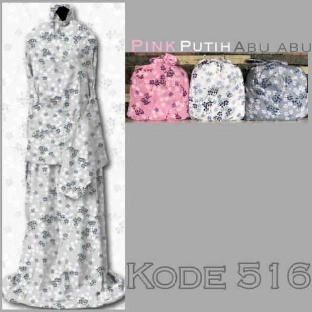 Mukena terusan motif baru Ramadhan ()